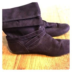 Lower East Side-Dark purple ankle boots